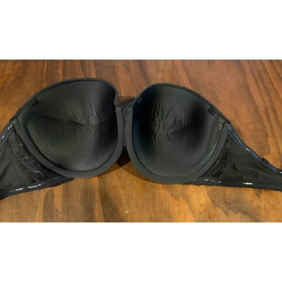 Fruit of the Loom 38D Strapless Bra Underwire Pushup Padded Silicone no Slip EUC - Picture 2 of 3